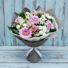 Букет цветов из:  Герберы, Альстромерии и Хризантемы в Агирише