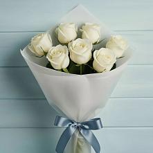 Букет 7 Белых роз Эдлесс Лав #REPLACE_PRED# Агирише