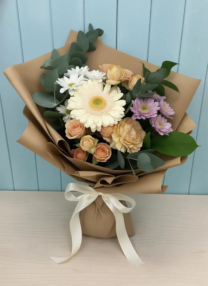 Букет цветов из: Герберы и Хризантемы в Агирише