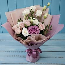 Букет цветов из:  Розы и Лизиантусы #REPLACE_PRED# Агирише