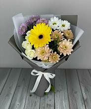 Букет цветов из:  Розы, Герберы и Хризантемы в Агирише