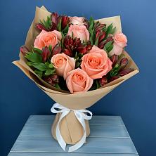 Букет цветов из:  Розы и Альстромерии в Агирише