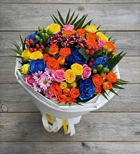 Букет цветов из:  Розы и Хризантемы #REPLACE_PRED# Агирише