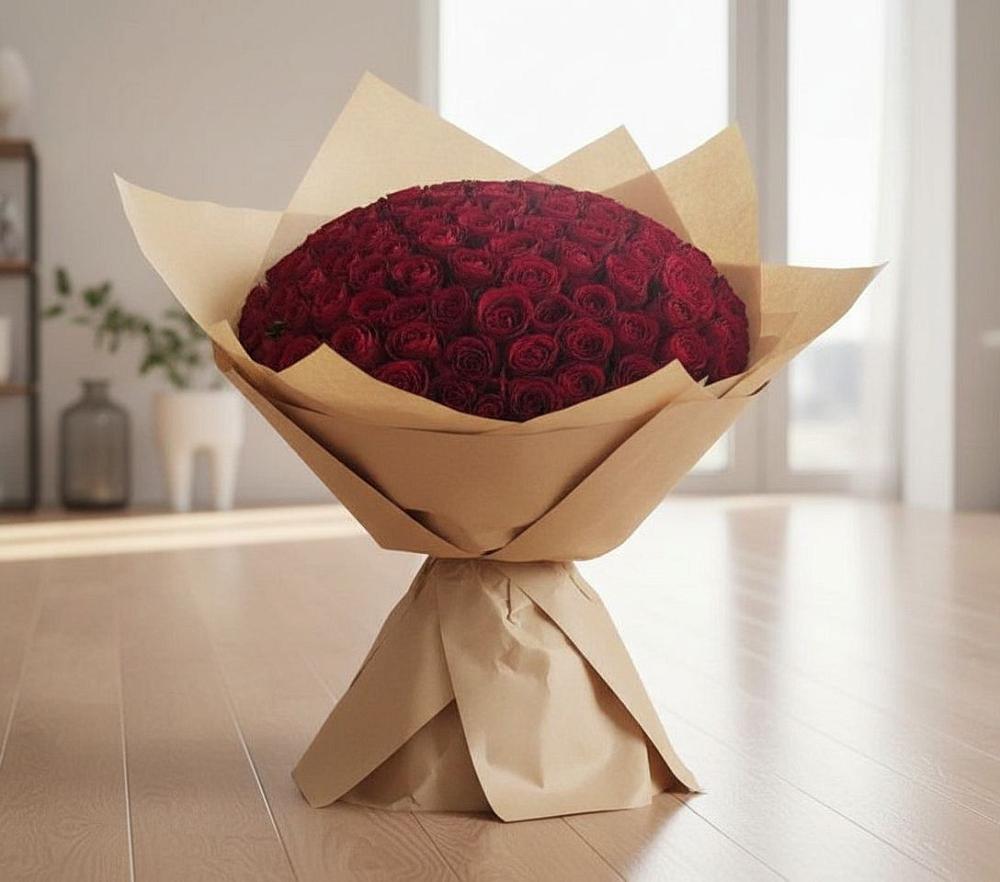 Букет 101 Красная роза в Агирише