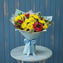 Букет цветов из:  Альстромерии и Хризантемы в Агирише